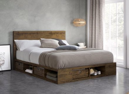Wilkes Wooden Storage Bed Frame 5 0, King Size Wood Bed Frame With Drawers