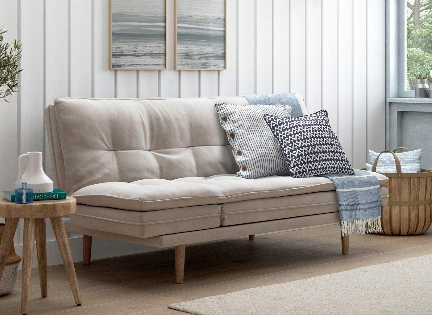 cloud 3 seater clic clac sofa bed