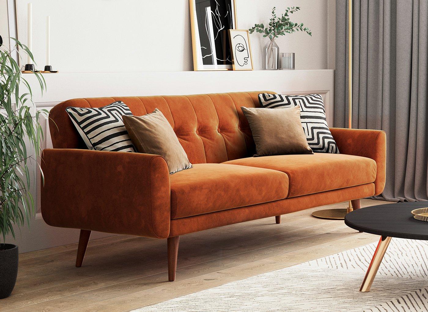 kota sofa bed orange