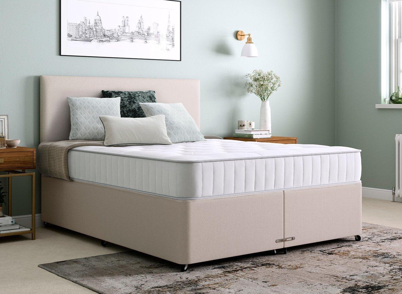 Classic K P/T 4 Drw Castors Base Beige V2 5’0 King Bed Sava