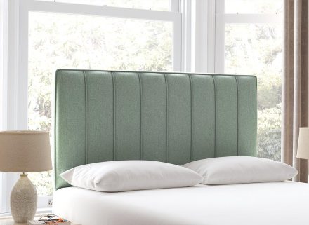 Nocturne 4 0 Full Height H B Tweed Mint, Mint Green Upholstered Headboard