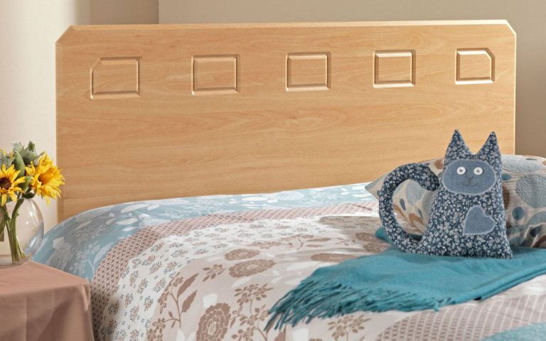 Friendship Mill Miami Wooden Headboard Small Double Beech effect | Bed Sava