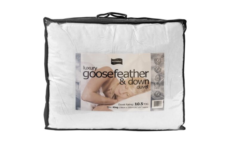 Luxury 105 Tog Hungarian Goosefeather and Down Duvet Double | Bed Sava