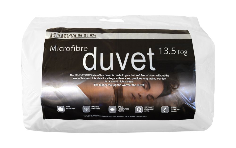 Harwoods 135 Tog Microfibre Duvet Super King | Bed Sava