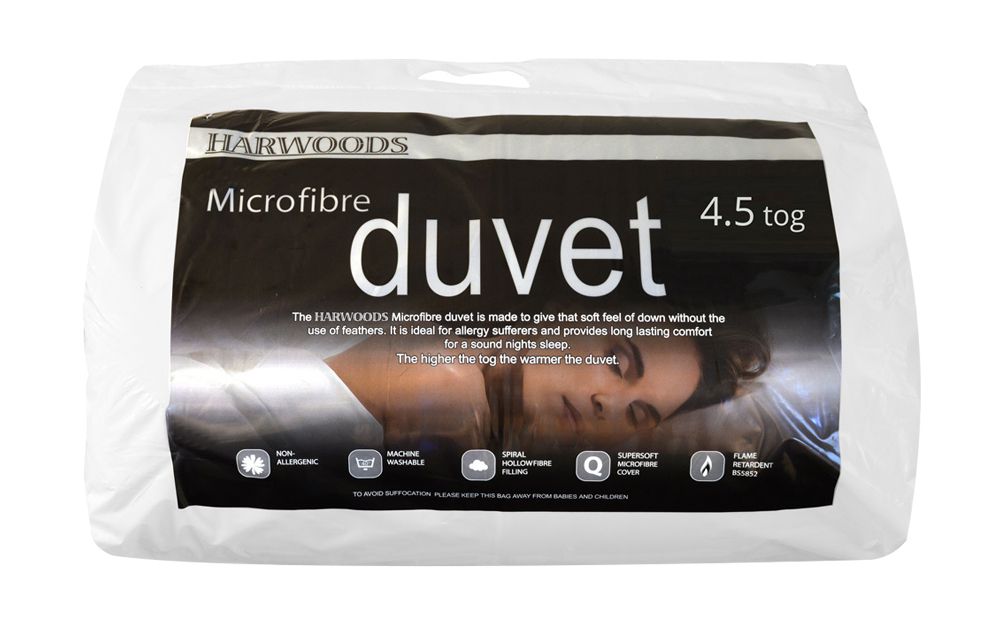Harwoods 45 Tog Microfibre Duvet Super King | Bed Sava