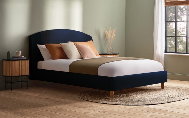Silentnight Evana Upholstered Bed Frame King Size Silver | Bed Sava