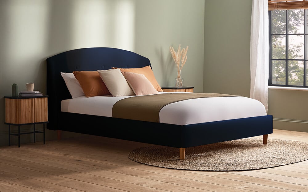 Silentnight Evana Upholstered Bed Frame King Size Silver | Bed Sava