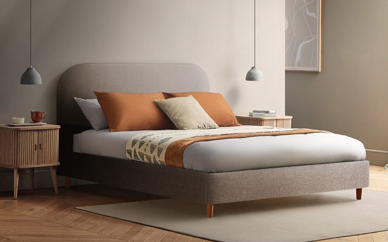 Silentnight Fara Upholstered Bed Frame Super King Light Grey | Bed Sava