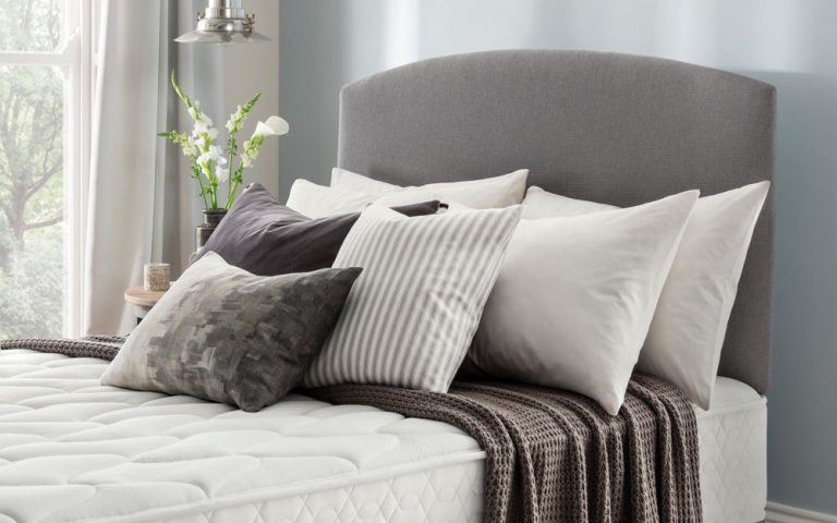 Silentnight Selene Headboard Single Sandstone | Bed Sava