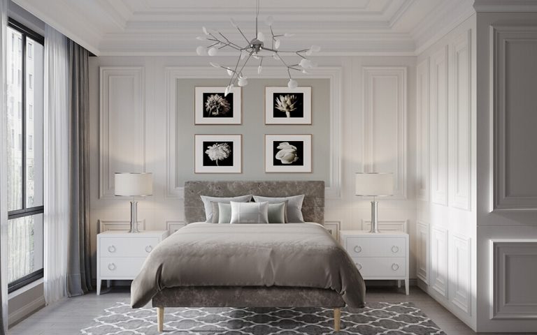 Vogue Julia Crushed Silver Ice Velvet Bed Frame Double | Bed Sava
