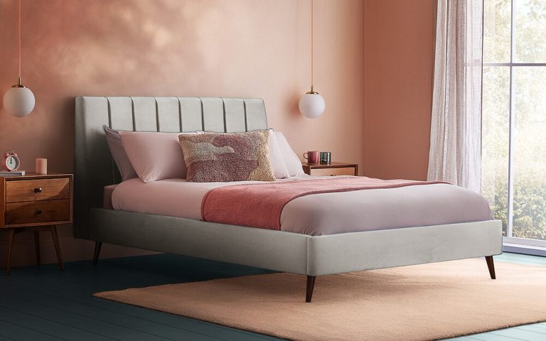 Silentnight Octavia Upholstered Bed Frame Super King Silver | Bed Sava