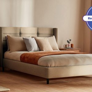 Silentnight Lilith Upholstered Bed Frame Super King Light Grey | Bed Sava
