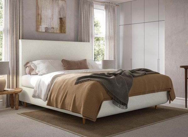 TEMPUR Wave Arc Static Bed Frame  50 King  White | Bed Sava
