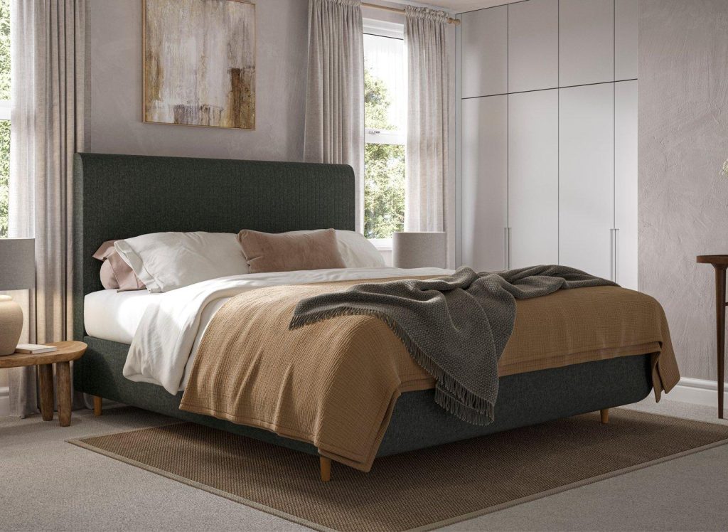 TEMPUR Wave Arc Static Bed Frame - 5'0 King - Grey