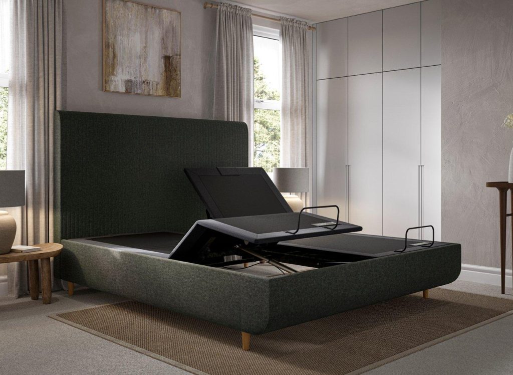 TEMPUR Wave Arc Smart Bed Frame - 6'0 Super King - Grey