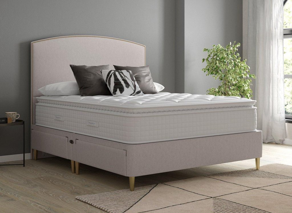 TheraPur® Shallow Divan Base  46 Double  Silver | Bed Sava