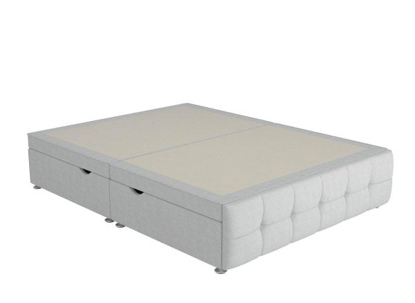 Sleepeezee Pompeii Ottoman Divan Bed Base  40 Small Double  Silver | Bed Sava