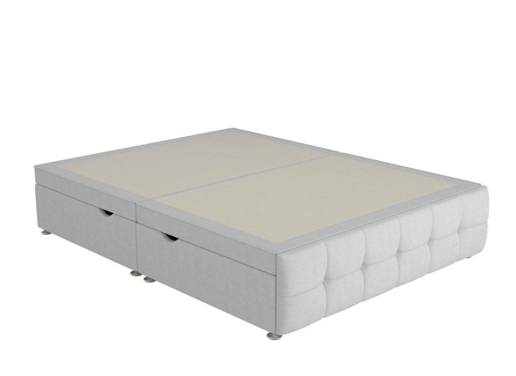 Sleepeezee Pompeii Ottoman Divan Bed Base  50 King  Silver | Bed Sava