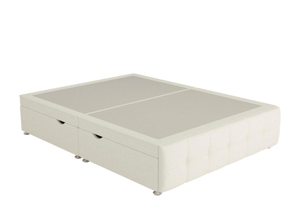 Sleepeezee Pompeii Ottoman Divan Bed Base  50 King  Cream | Bed Sava