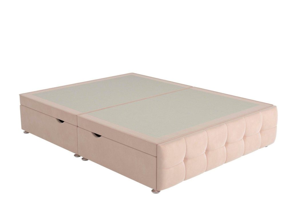 Sleepeezee Pompeii Ottoman Divan Bed Base  50 King  Pink | Bed Sava