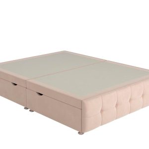 Sleepeezee Pompeii Ottoman Divan Bed Base  46 Double  Pink | Bed Sava