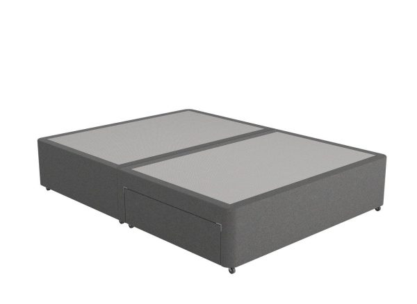 Dreams Workshop Divan Bed Base  50 King  Grey | Bed Sava