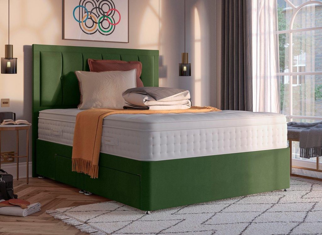 Dream Team Divan Bed Base  50 King  Green | Bed Sava