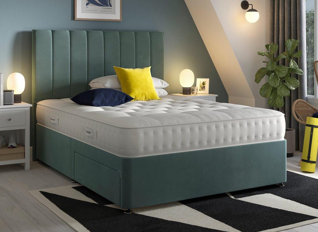Dream Team Divan Bed Base  50 King  Blue | Bed Sava