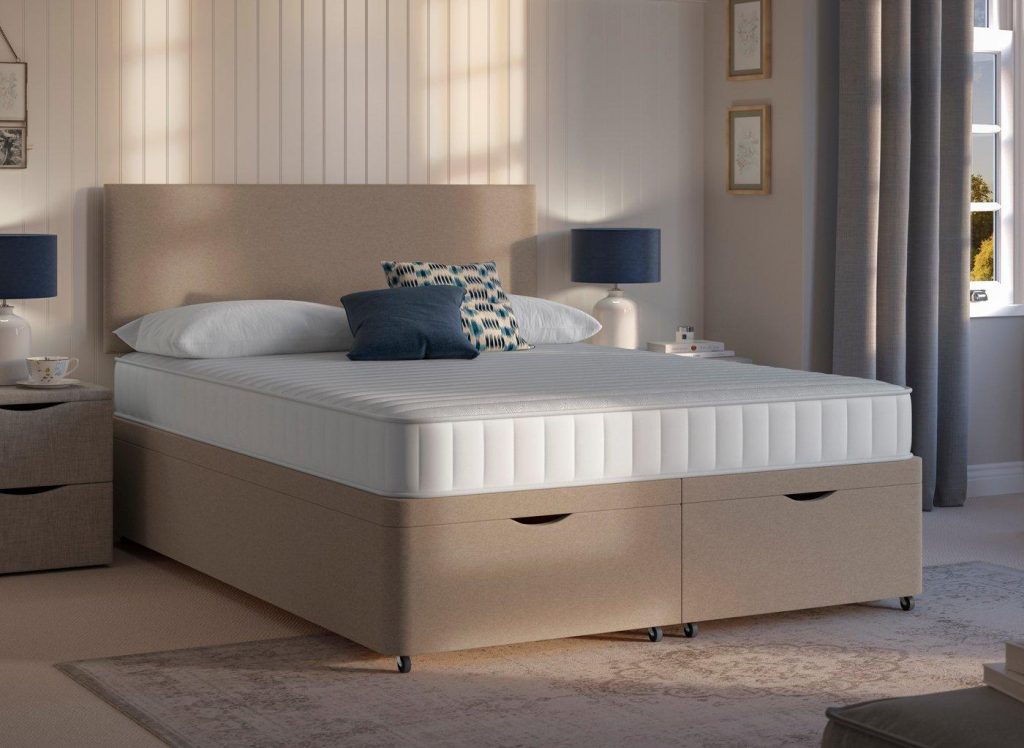 Dreams Workshop Ottoman Divan Bed Base  60 Super King  Beige | Bed Sava