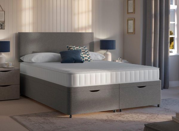 Dreams Workshop Ottoman Divan Bed Base  40 Small Double  Grey | Bed Sava