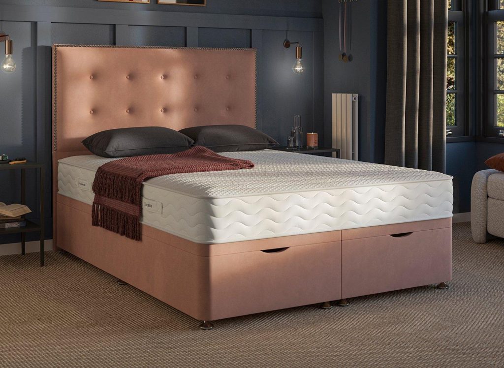 Dream Team Ottoman Divan Bed Base  50 King  Pink | Bed Sava