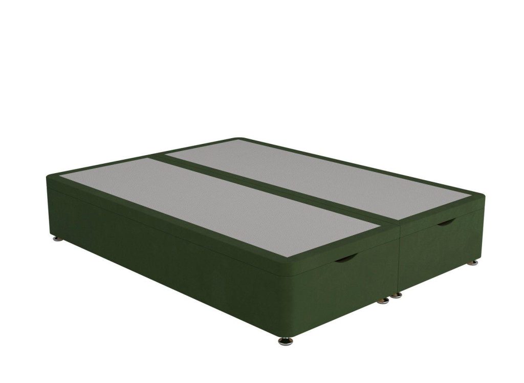 Dream Team Ottoman Divan Bed Base  60 Super King  Green | Bed Sava