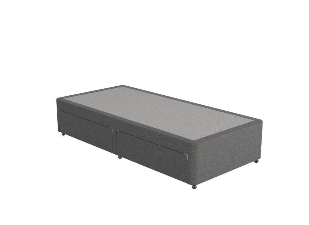 Dreams Workshop Divan Bed Base  30 Single  Grey | Bed Sava