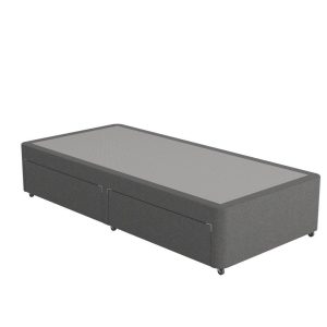 Dreams Workshop Divan Bed Base  30 Single  Grey | Bed Sava