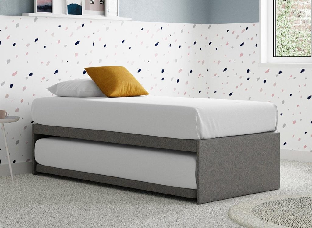 Dreams Workshop Guest Divan Bed Base  30 Single  Grey | Bed Sava