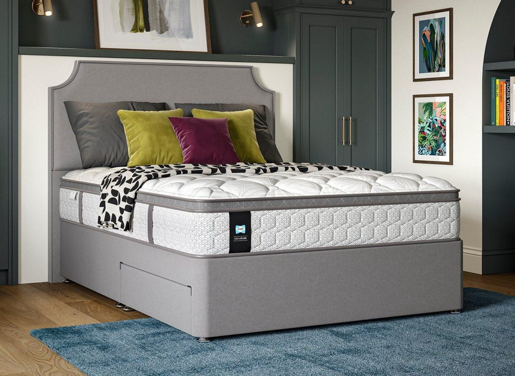 Sealy Divan Base  46 Double  Grey | Bed Sava