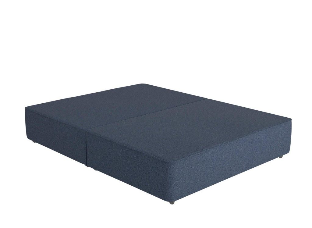 Flaxby Sprung Divan Base  50 King  Blue | Bed Sava