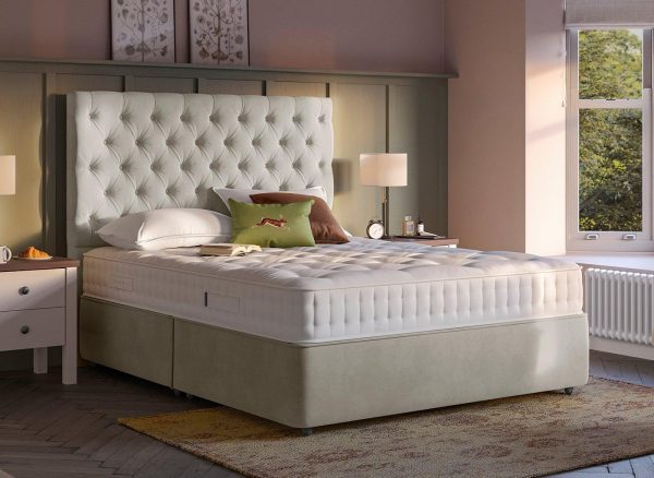 Flaxby Sprung Divan Base  66 Emperor  Beige | Bed Sava
