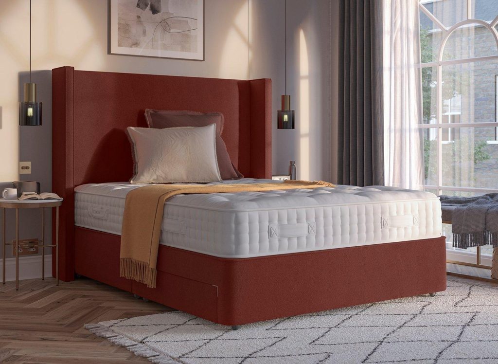 Flaxby Sprung Divan Base - 4'0 Small Double - Red