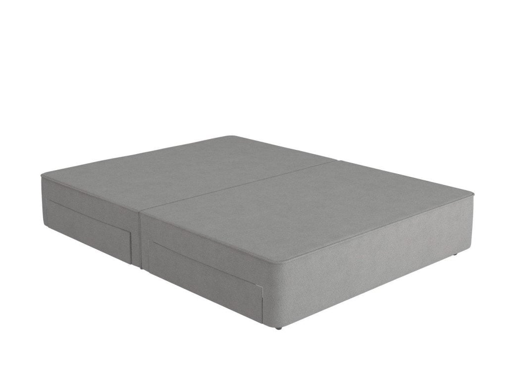 Flaxby Sprung Divan Base  60 Super King  Silver | Bed Sava