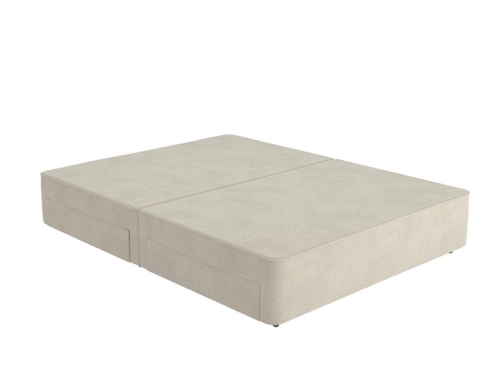 Flaxby Sprung Divan Base  50 King  Beige | Bed Sava