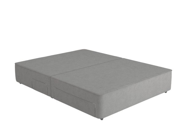 Flaxby Sprung Divan Base  46 Double  Silver | Bed Sava