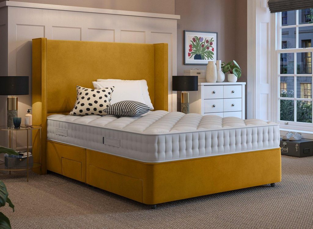 Flaxby Sprung Divan Base - 4'6 Double - Gold