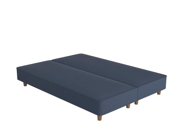 Flaxby Shallow Divan Bed Base  30 Single  Blue | Bed Sava