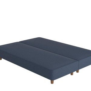 Flaxby Shallow Divan Bed Base  46 Double  Blue | Bed Sava