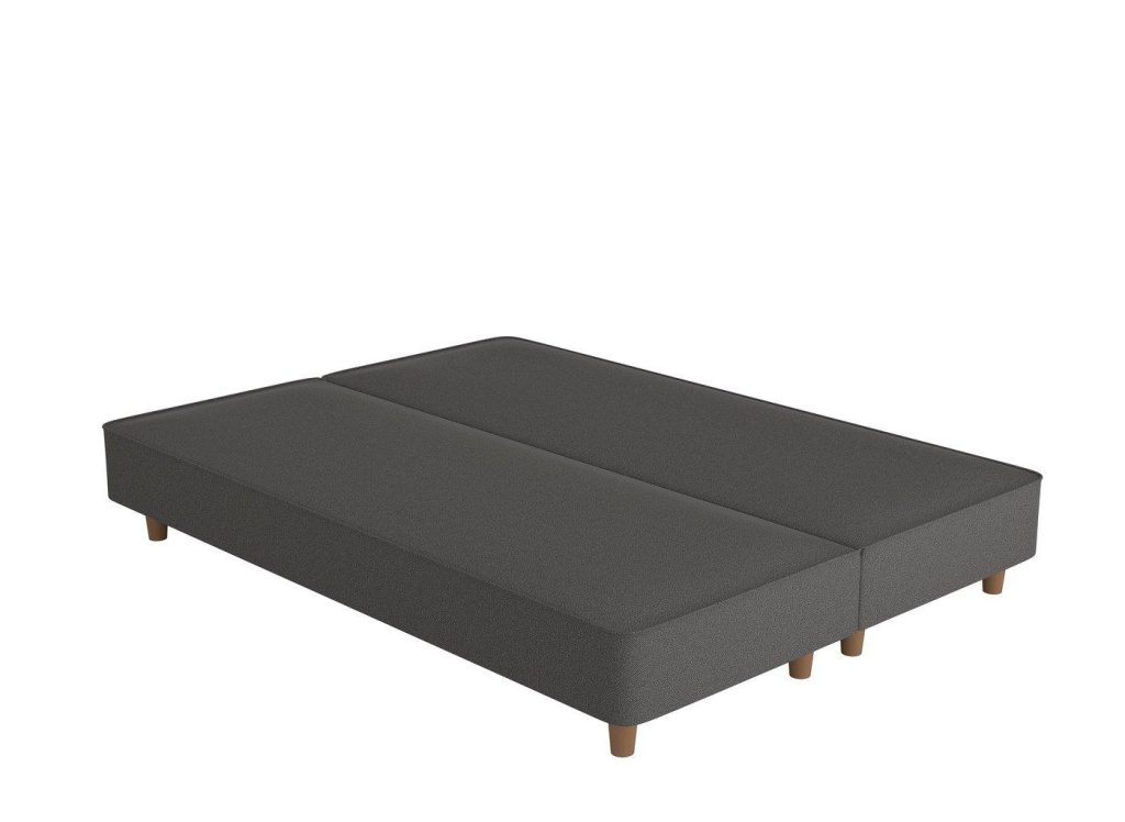 Flaxby Shallow Divan Bed Base  66 Emperor  Grey | Bed Sava