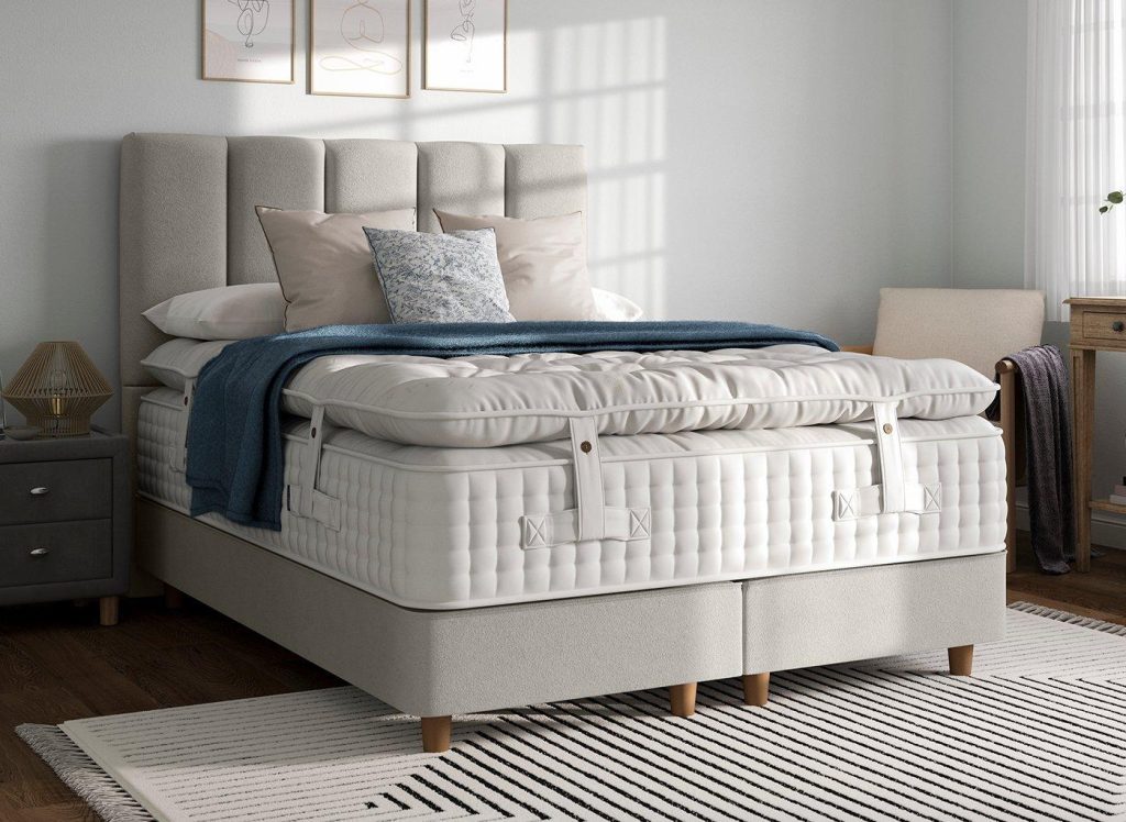 Flaxby Shallow Divan Bed Base  60 Super King  Cream | Bed Sava