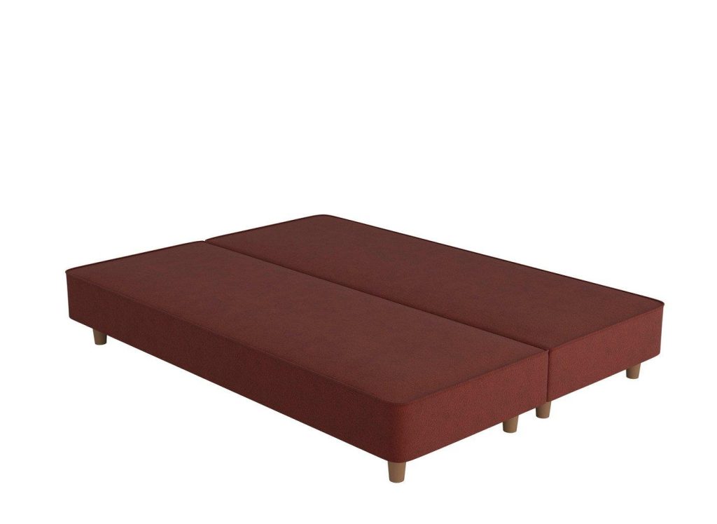 Flaxby Shallow Divan Bed Base  50 King  Red | Bed Sava