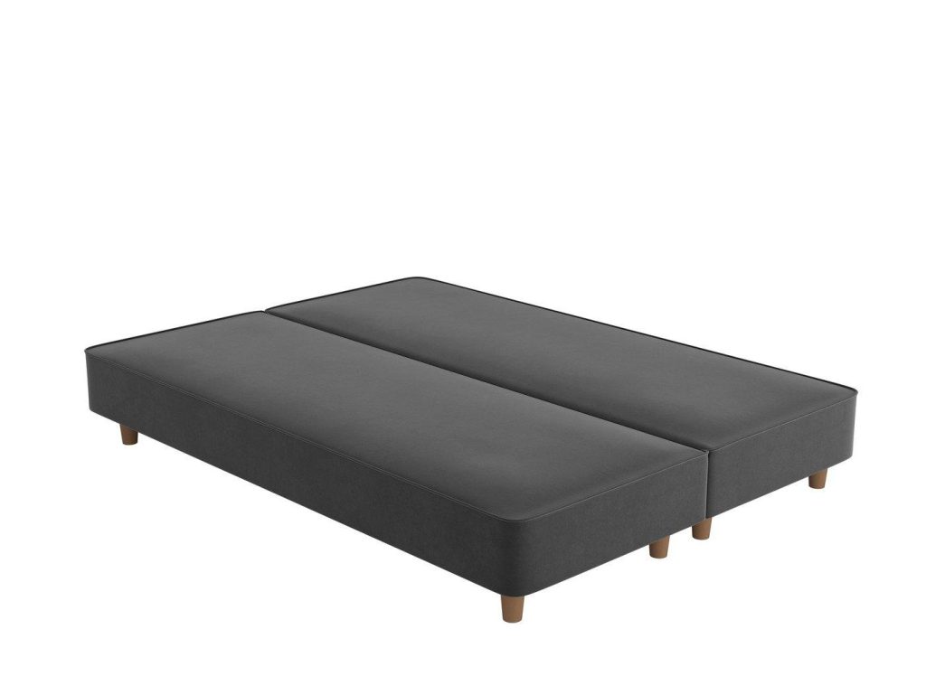 Flaxby Shallow Divan Bed Base  50 King  Grey | Bed Sava