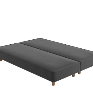 Flaxby Shallow Divan Bed Base  46 Double  Grey | Bed Sava